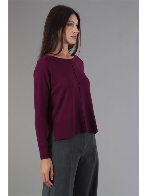 Maglia in viscosa Maida Mila Milano | M1091MELANZANA